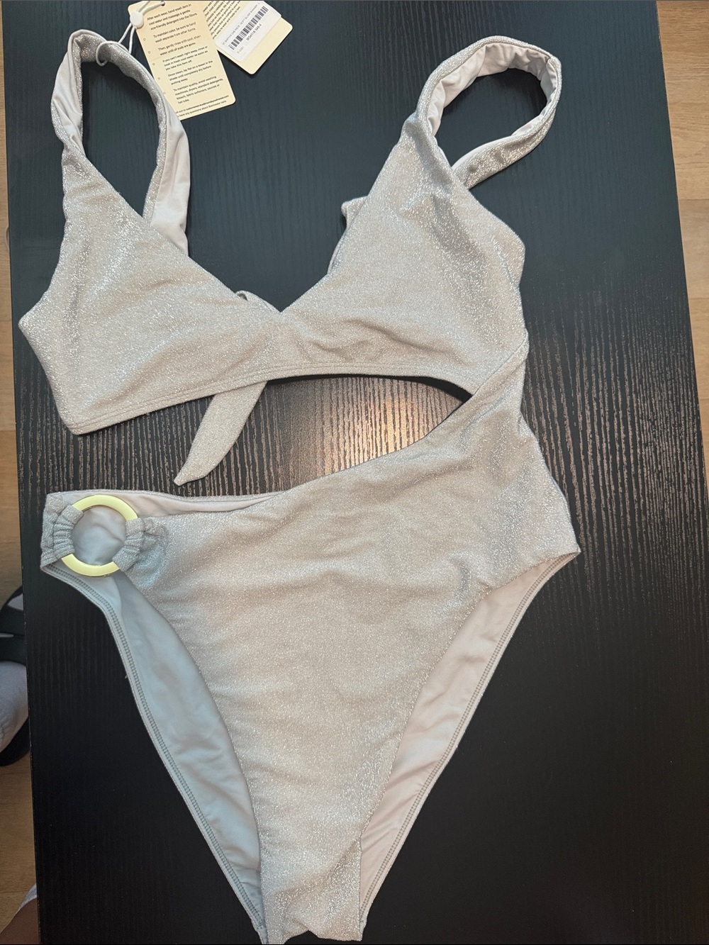 Monday Swimwear St. Barts Silver One Piece